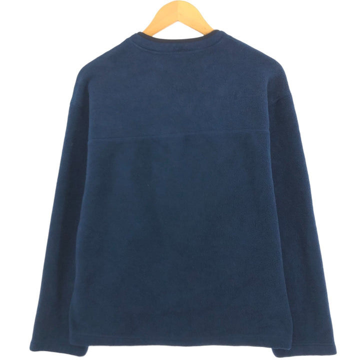 90'S GAP Old Gap V-neck fleece pullover, men's size XL, vintage polyester navy blue type Vintage Second Hand