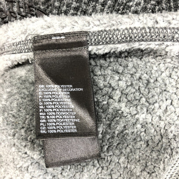 THE NORTH FACE Check Pattern Half-Zip Fleece Pullover, Men's XL polyester gray type Vintage Second Hand