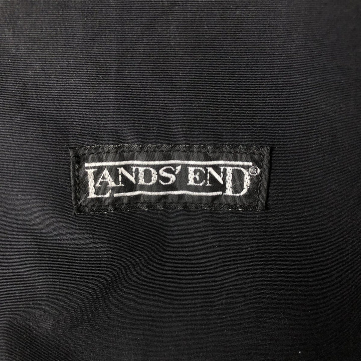 Vintage 90'S Lands' End padded puffer jacket, made in the USA, size L, men's Nylon black type Vintage Second Hand
