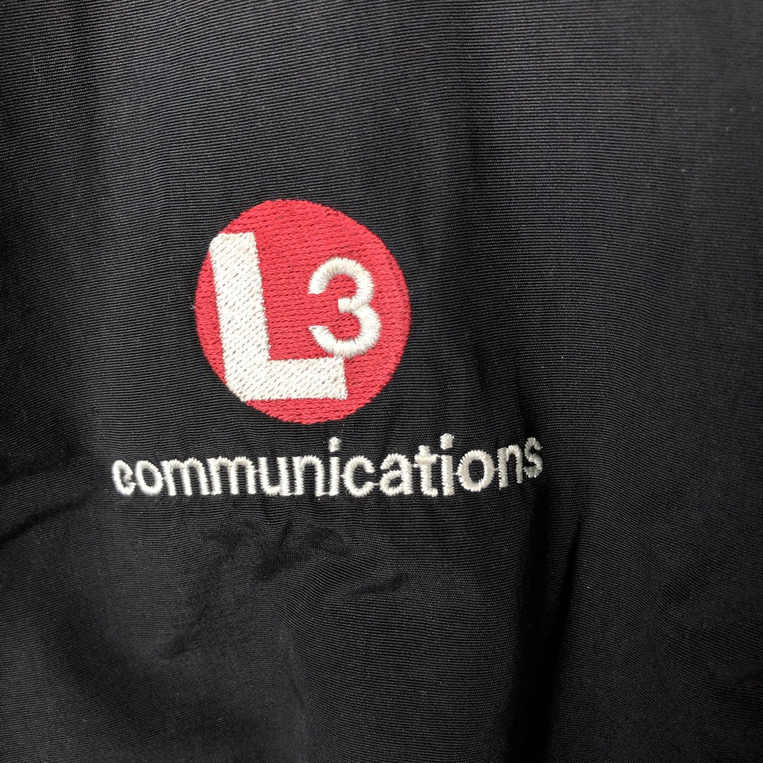 Vintage 90'S Lands' End padded puffer jacket, made in the USA, size L, men's Nylon black type Vintage Second Hand