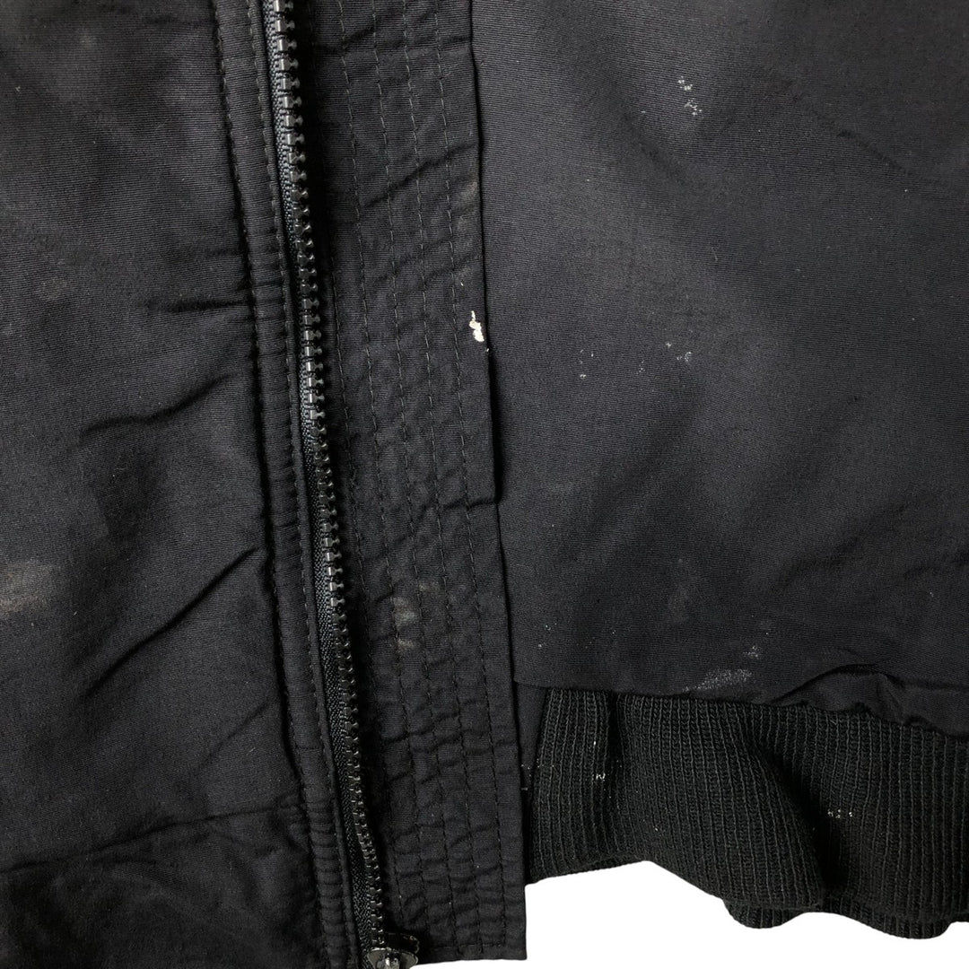 Vintage 90'S Lands' End padded puffer jacket, made in the USA, size L, men's Nylon black type Vintage Second Hand