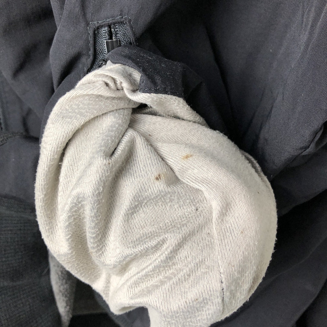 Vintage 90'S Lands' End padded puffer jacket, made in the USA, size L, men's Nylon black type Vintage Second Hand