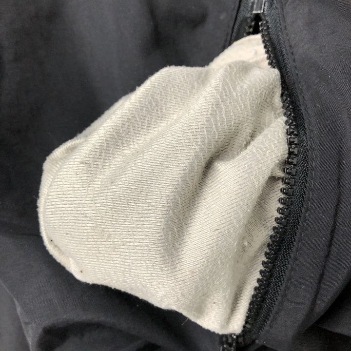 Vintage 90'S Lands' End padded puffer jacket, made in the USA, size L, men's Nylon black type Vintage Second Hand