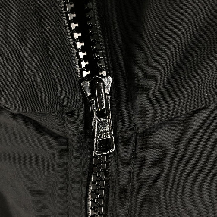 Vintage 80s-90'S Lands' End padded puffer jacket, men's size small Nylon black type Vintage Second Hand