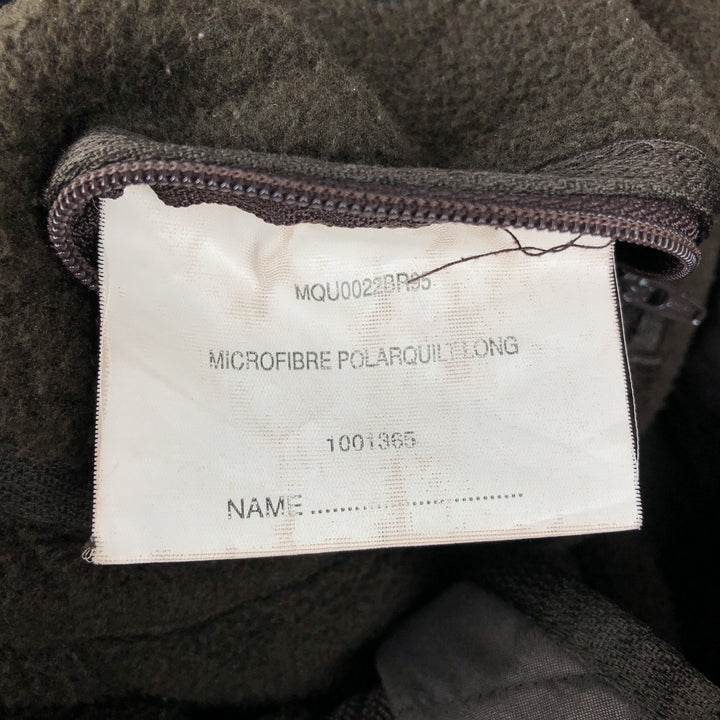 2000s~ Barbour Microfiber Polarquilt Long 3-Warrant Quilted Jacket, Men's Size L polyester brown type Vintage Second Hand