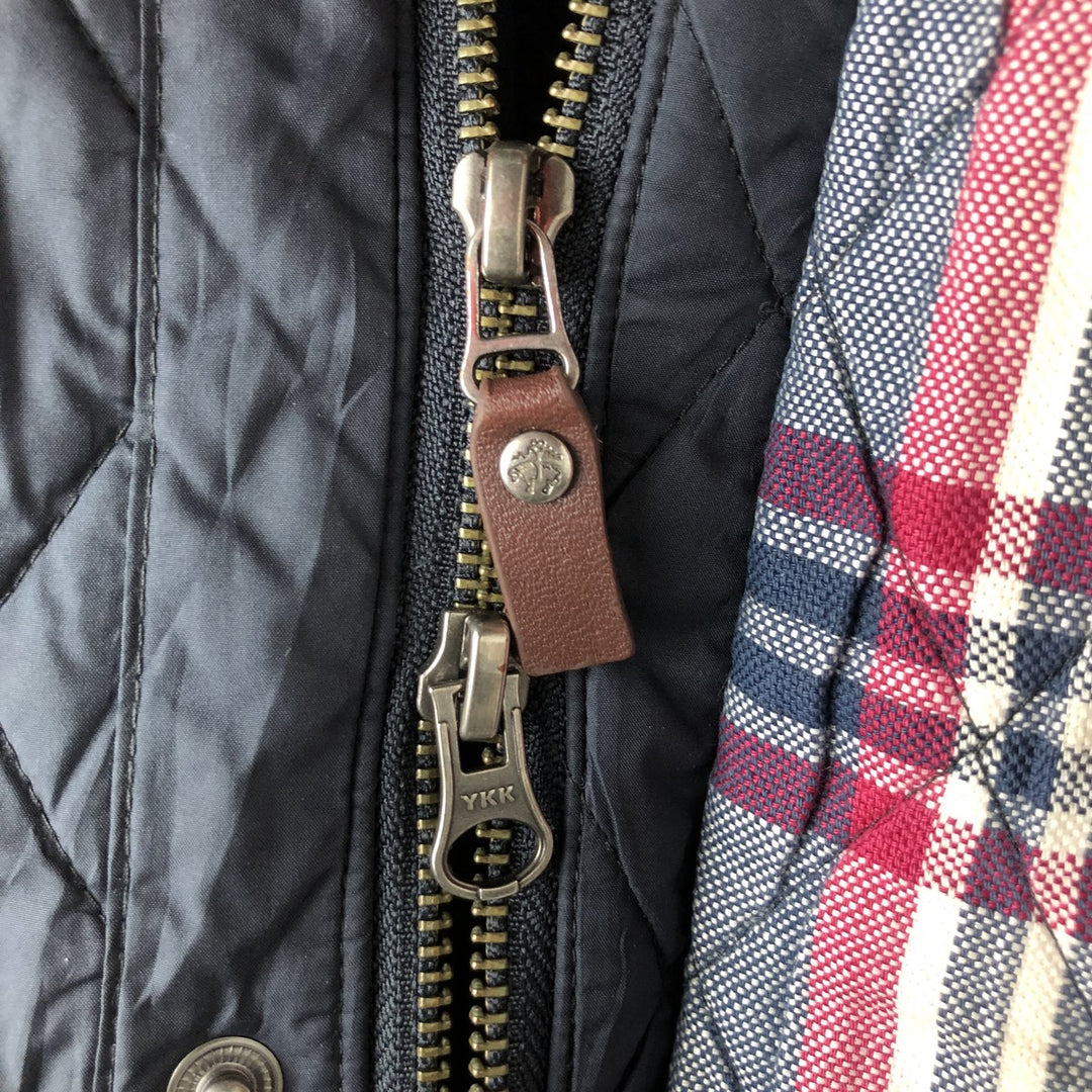 Brooks Brothers Quilted Puffer Jacket, Men's Size L polyester navy blue type Vintage Second Hand