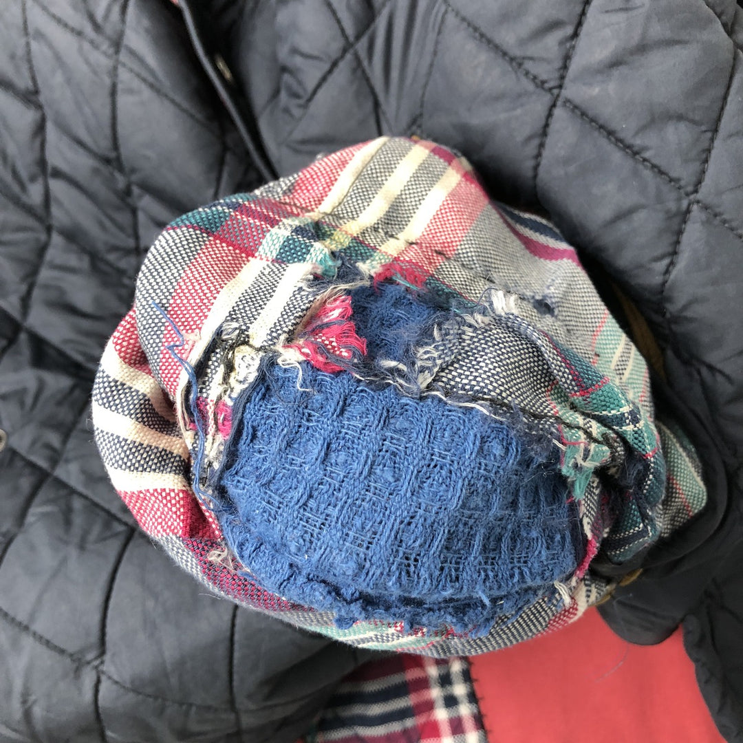 Brooks Brothers Quilted Puffer Jacket, Men's Size L polyester navy blue type Vintage Second Hand