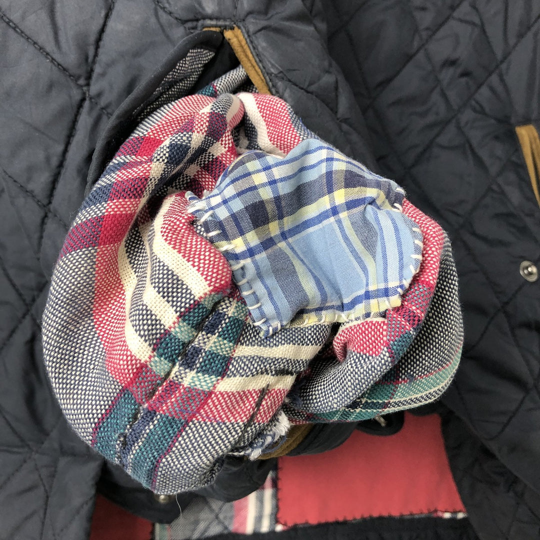 Brooks Brothers Quilted Puffer Jacket, Men's Size L polyester navy blue type Vintage Second Hand