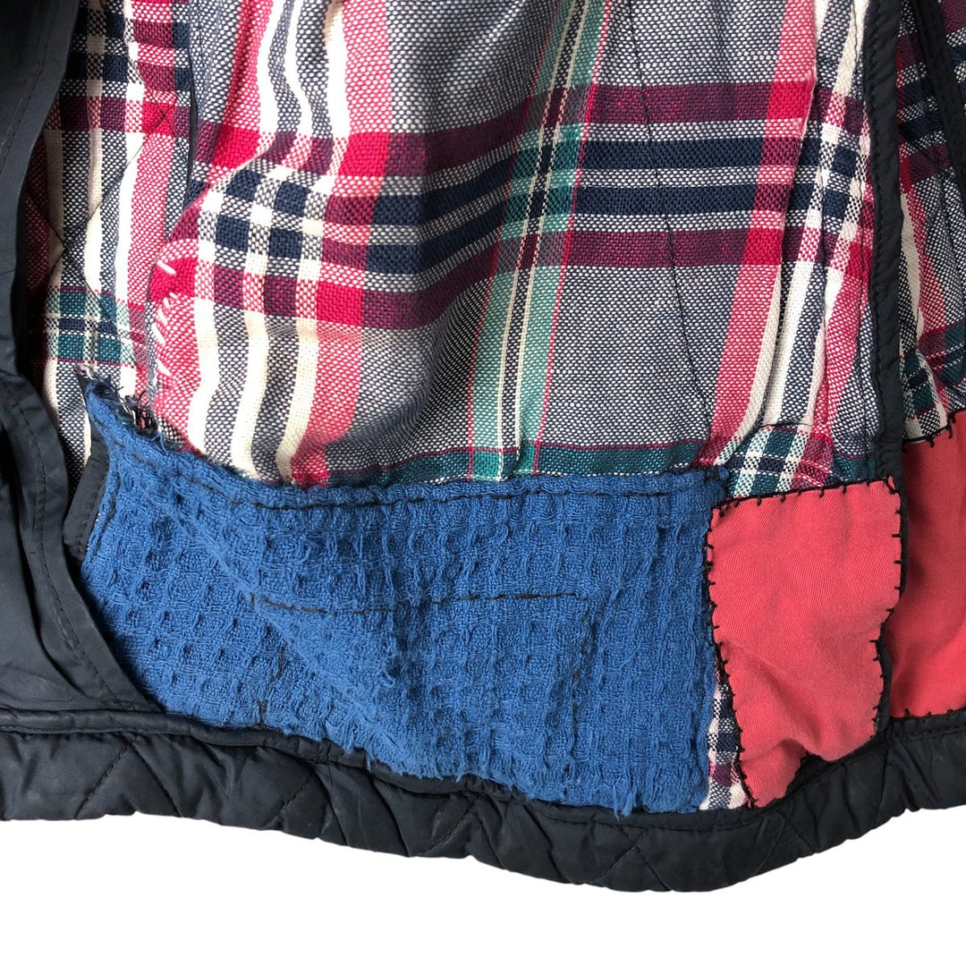 Brooks Brothers Quilted Puffer Jacket, Men's Size L polyester navy blue type Vintage Second Hand