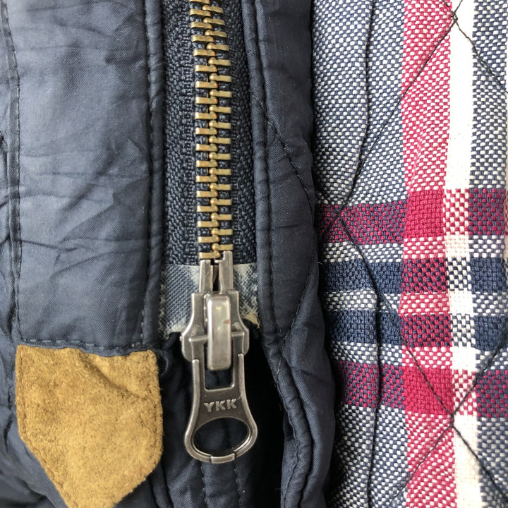 Brooks Brothers Quilted Puffer Jacket, Men's Size L polyester navy blue type Vintage Second Hand