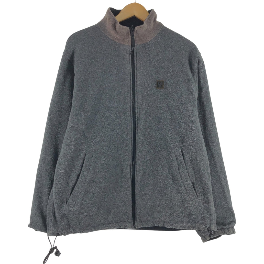 Ralph Lauren CHAPS Chaps with back logo, reversible fleece and windbreaker, men's size M polyester black type Vintage Second Hand