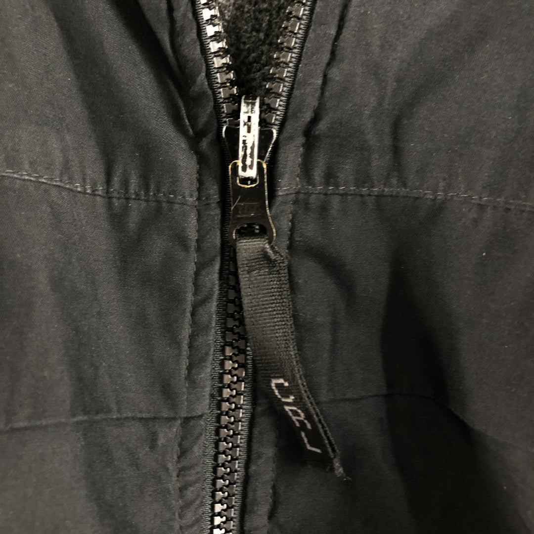 Ralph Lauren CHAPS Chaps with back logo, reversible fleece and windbreaker, men's size M polyester black type Vintage Second Hand