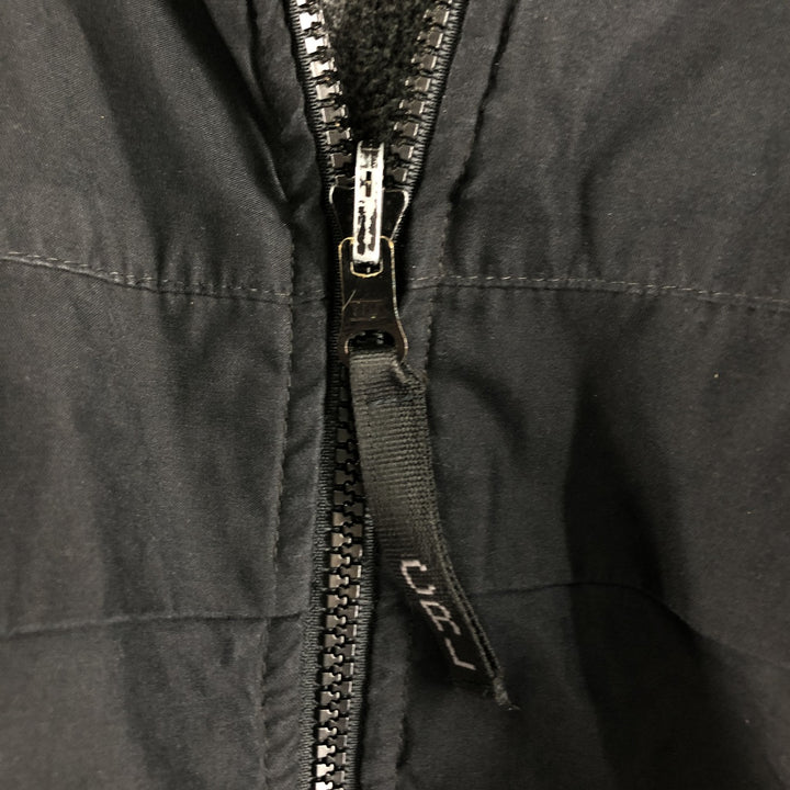 Ralph Lauren CHAPS Chaps with back logo, reversible fleece and windbreaker, men's size M polyester black type Vintage Second Hand