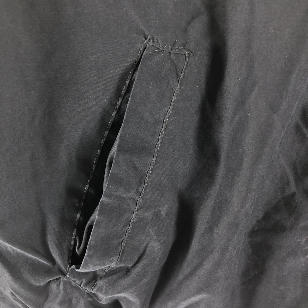 Ralph Lauren CHAPS Chaps with back logo, reversible fleece and windbreaker, men's size M polyester black type Vintage Second Hand