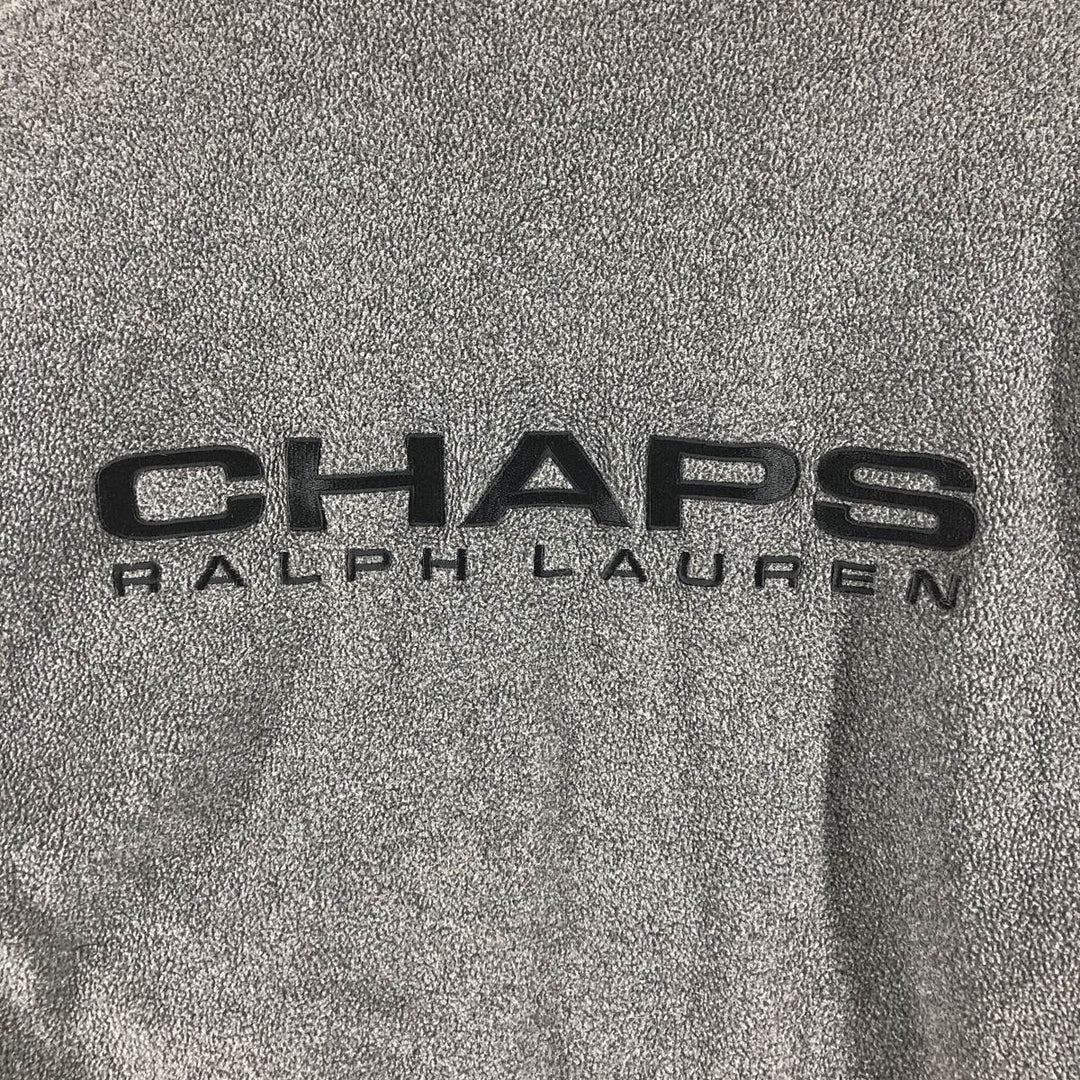 Ralph Lauren CHAPS Chaps with back logo, reversible fleece and windbreaker, men's size M polyester black type Vintage Second Hand
