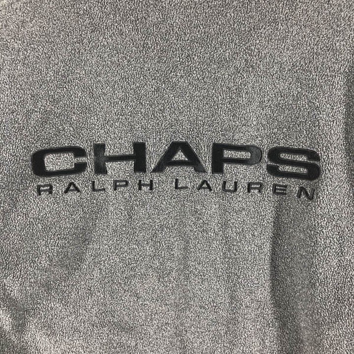 Ralph Lauren CHAPS Chaps with back logo, reversible fleece and windbreaker, men's size M polyester black type Vintage Second Hand
