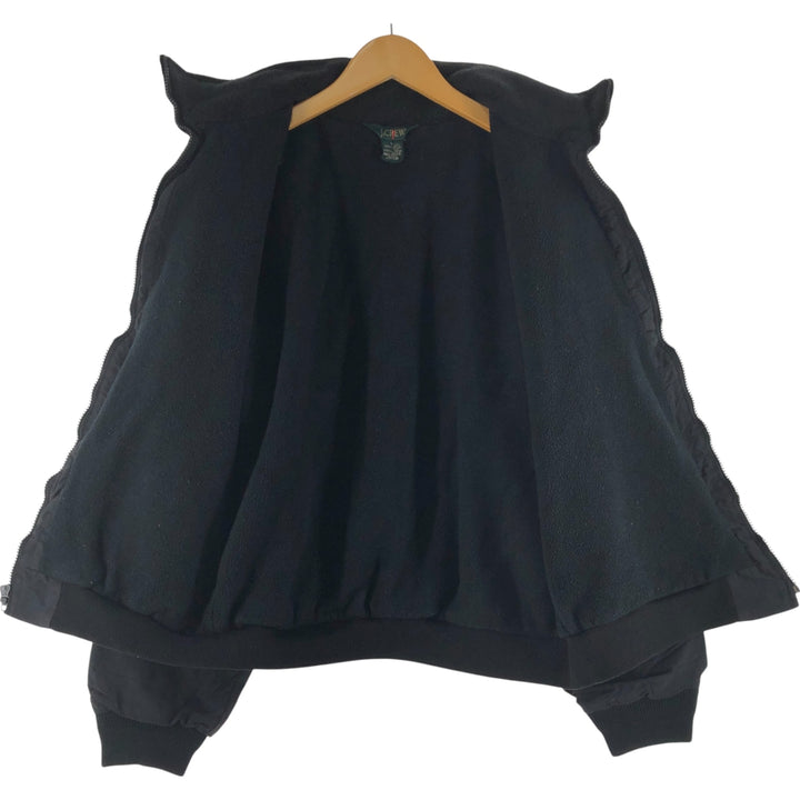 Vintage 90'S J.Crew nylon jacket, made in the USA, size L, men's Nylon black type Vintage Second Hand