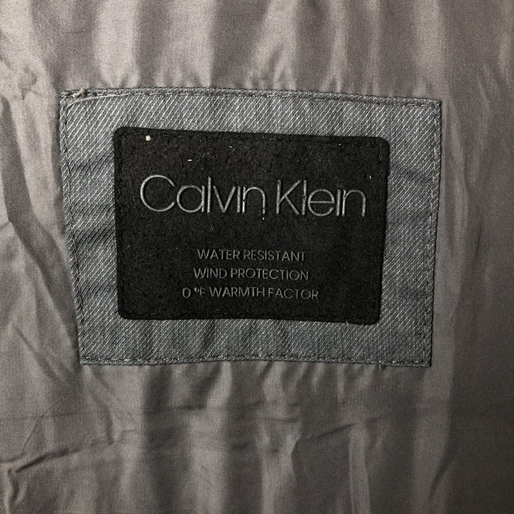 Calvin Klein padded puffer jacket, men's size L polyester black type Vintage Second Hand