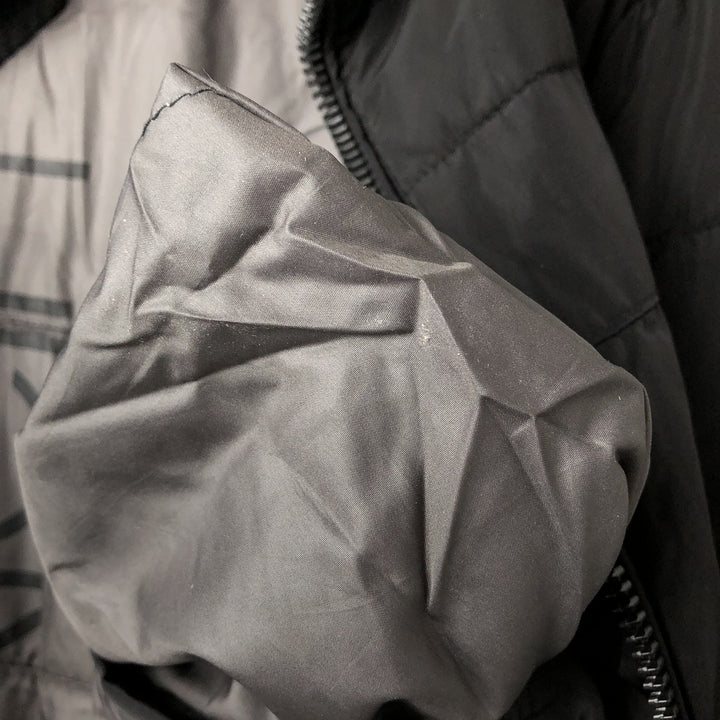 Calvin Klein padded puffer jacket, men's size L polyester black type Vintage Second Hand