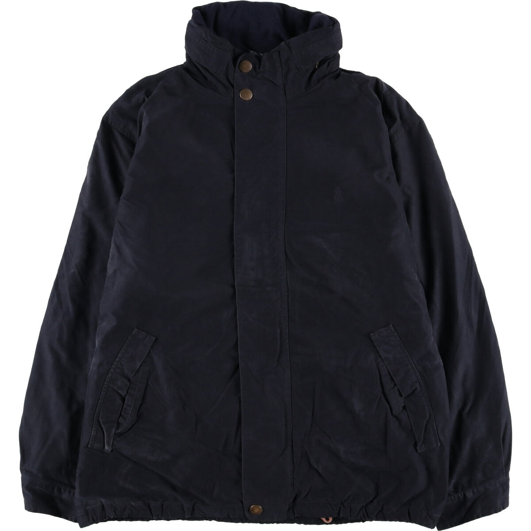 90'S Nautica puffer jacket, men's size L, vintage Nylon navy blue type Vintage Second Hand