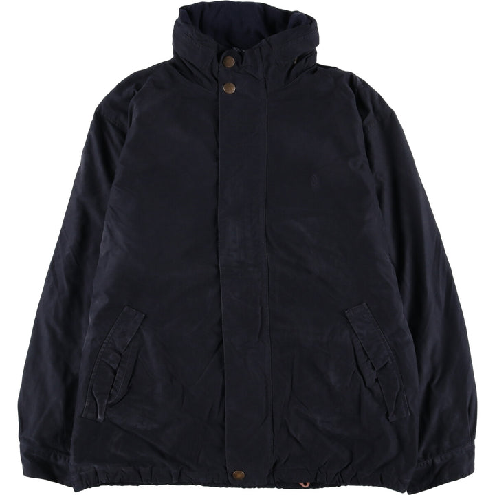 90'S Nautica puffer jacket, men's size L, vintage Nylon navy blue type Vintage Second Hand