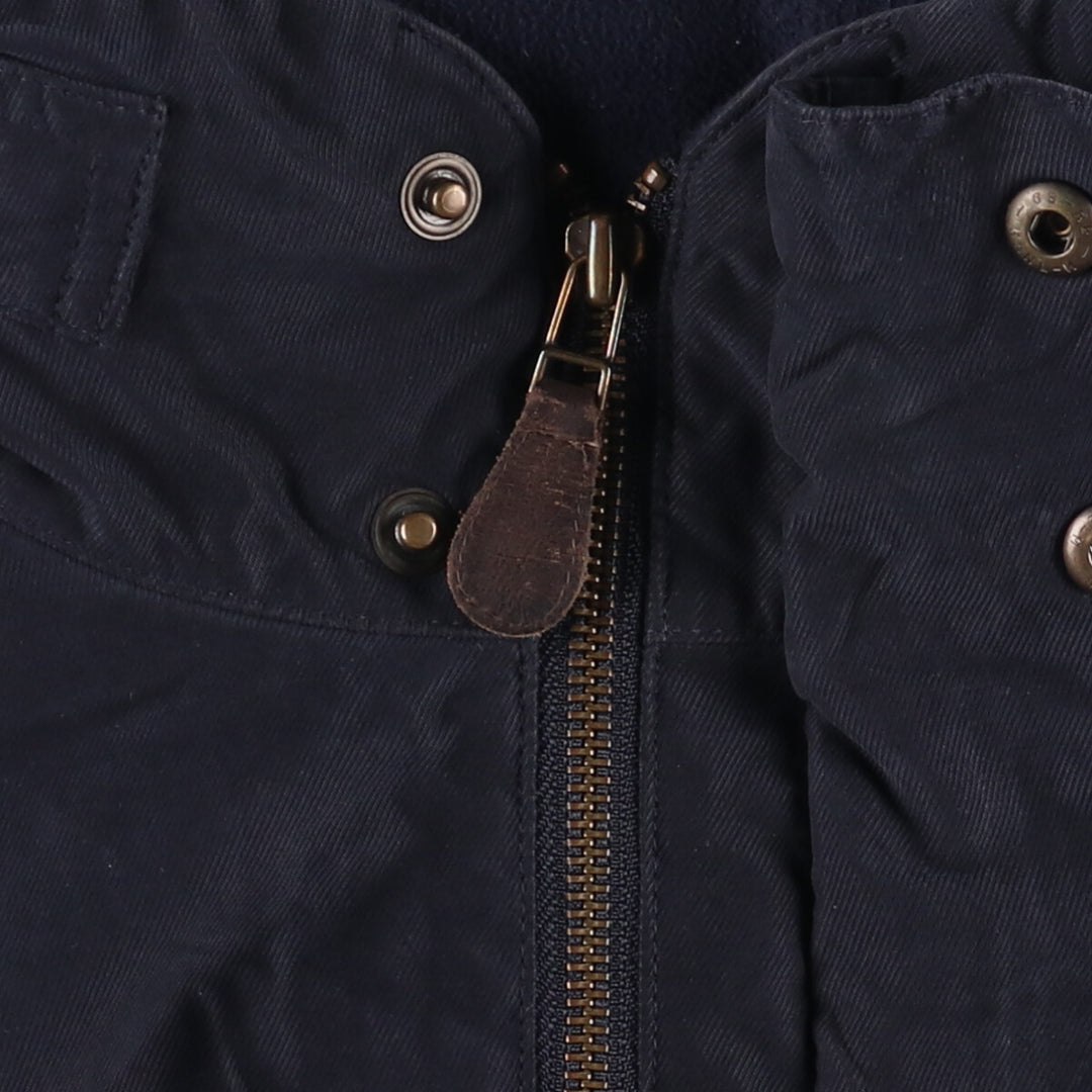 90'S Nautica puffer jacket, men's size L, vintage Nylon navy blue type Vintage Second Hand