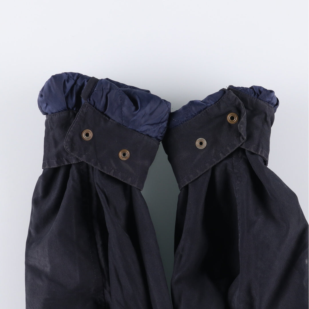 90'S Nautica puffer jacket, men's size L, vintage Nylon navy blue type Vintage Second Hand