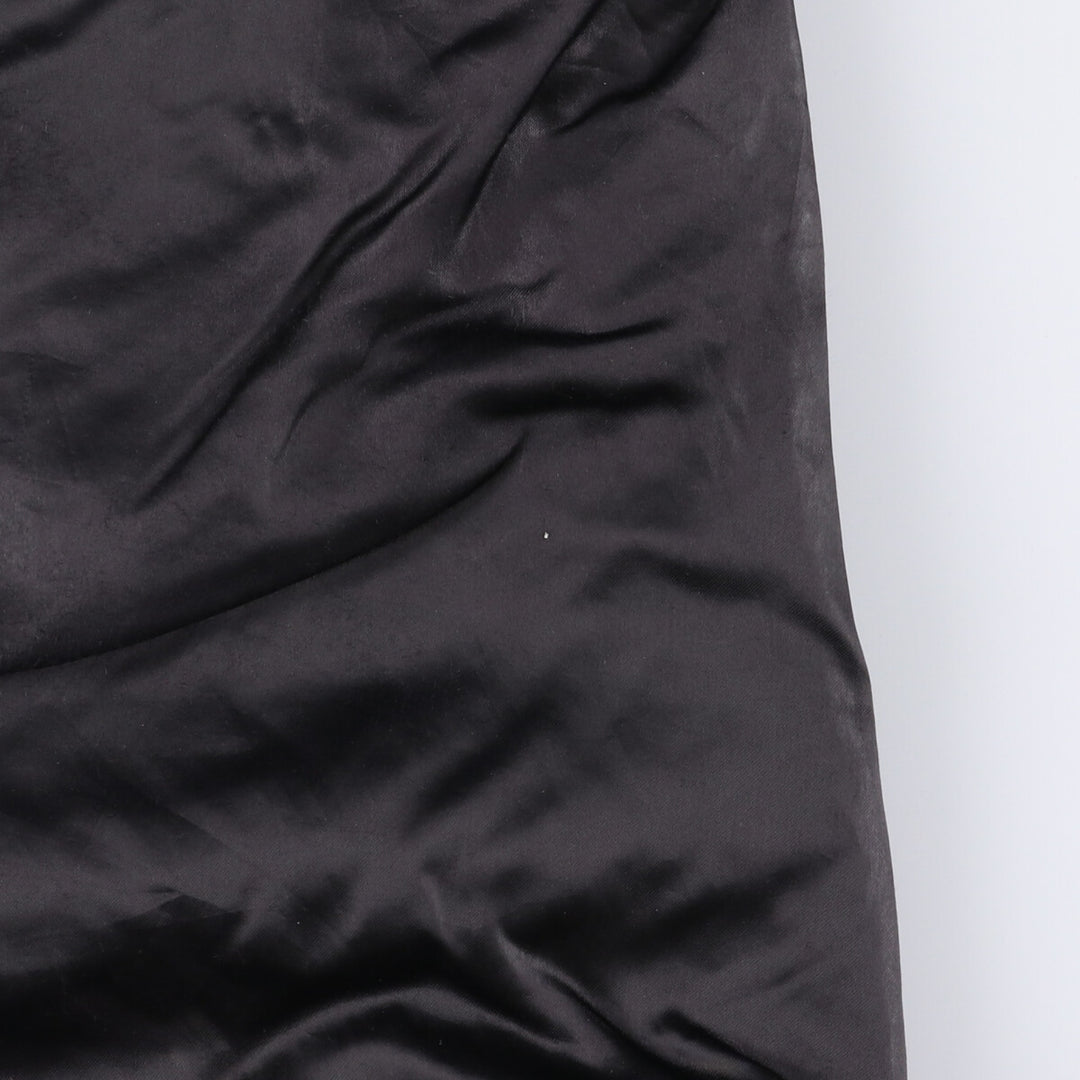 Vintage 1970'S Holloway padded nylon varsity jacket, award jacket, men's size XL Nylon black type Vintage Second Hand