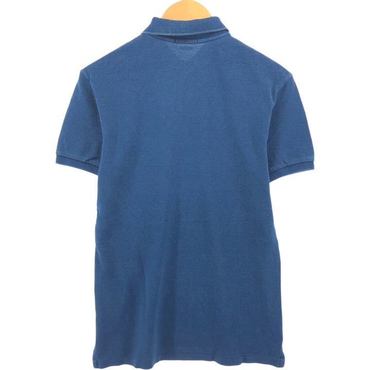 Ralph Lauren POLO RALPH LAUREN SLIM FIT short sleeve polo shirt, men's size M cotton Navy blue Vintage Second Hand