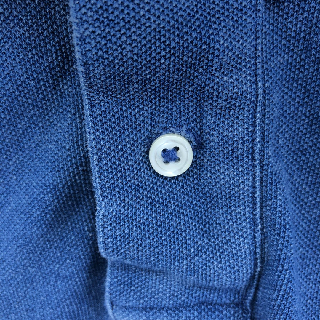 Ralph Lauren POLO RALPH LAUREN SLIM FIT short sleeve polo shirt, men's size M cotton Navy blue Vintage Second Hand