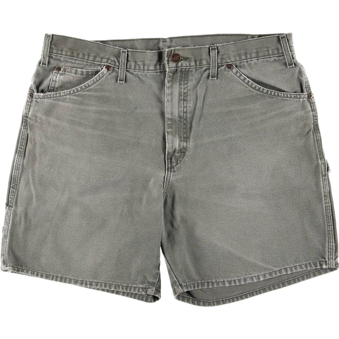 Dickies Duck Fabric Work Shorts Short Pants Men's W38 cotton Khaki type Vintage Second Hand