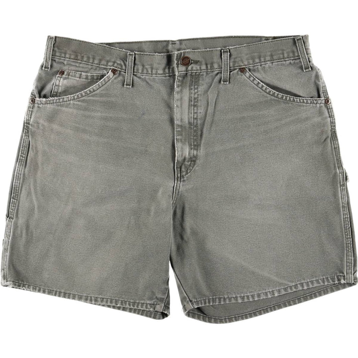 Dickies Duck Fabric Work Shorts Short Pants Men's W38 cotton Khaki type Vintage Second Hand