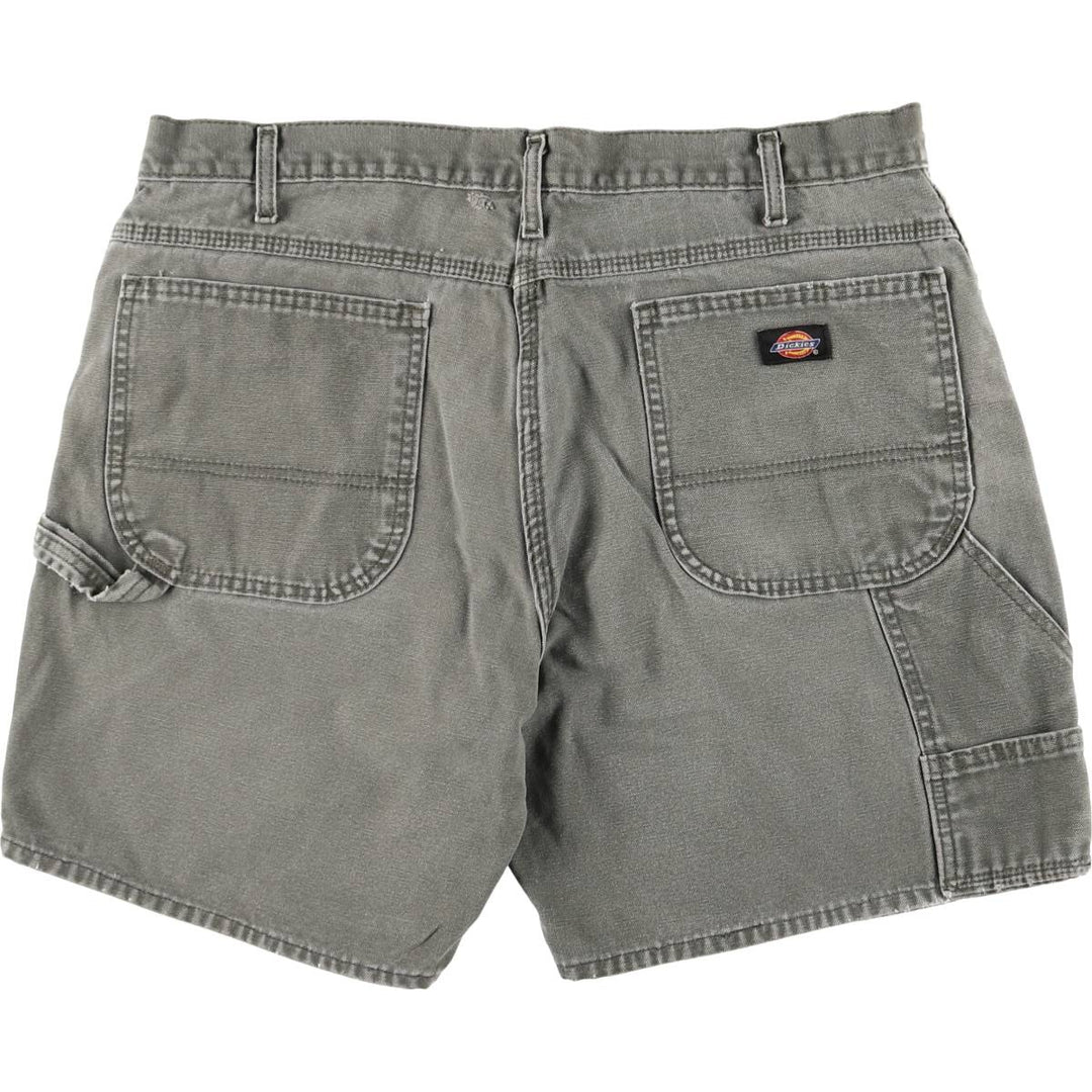 Dickies Duck Fabric Work Shorts Short Pants Men's W38 cotton Khaki type Vintage Second Hand