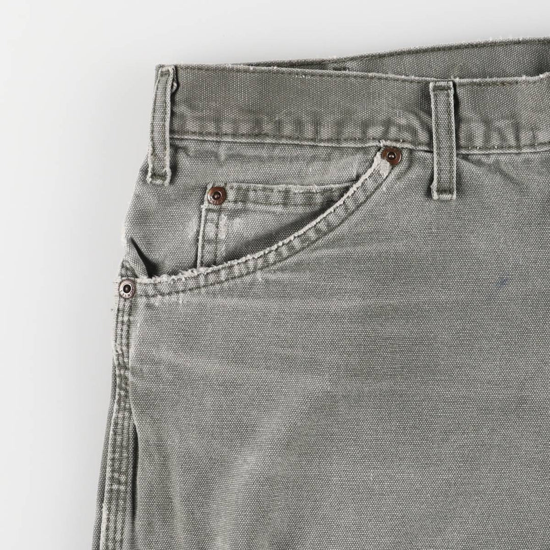 Dickies Duck Fabric Work Shorts Short Pants Men's W38 cotton Khaki type Vintage Second Hand