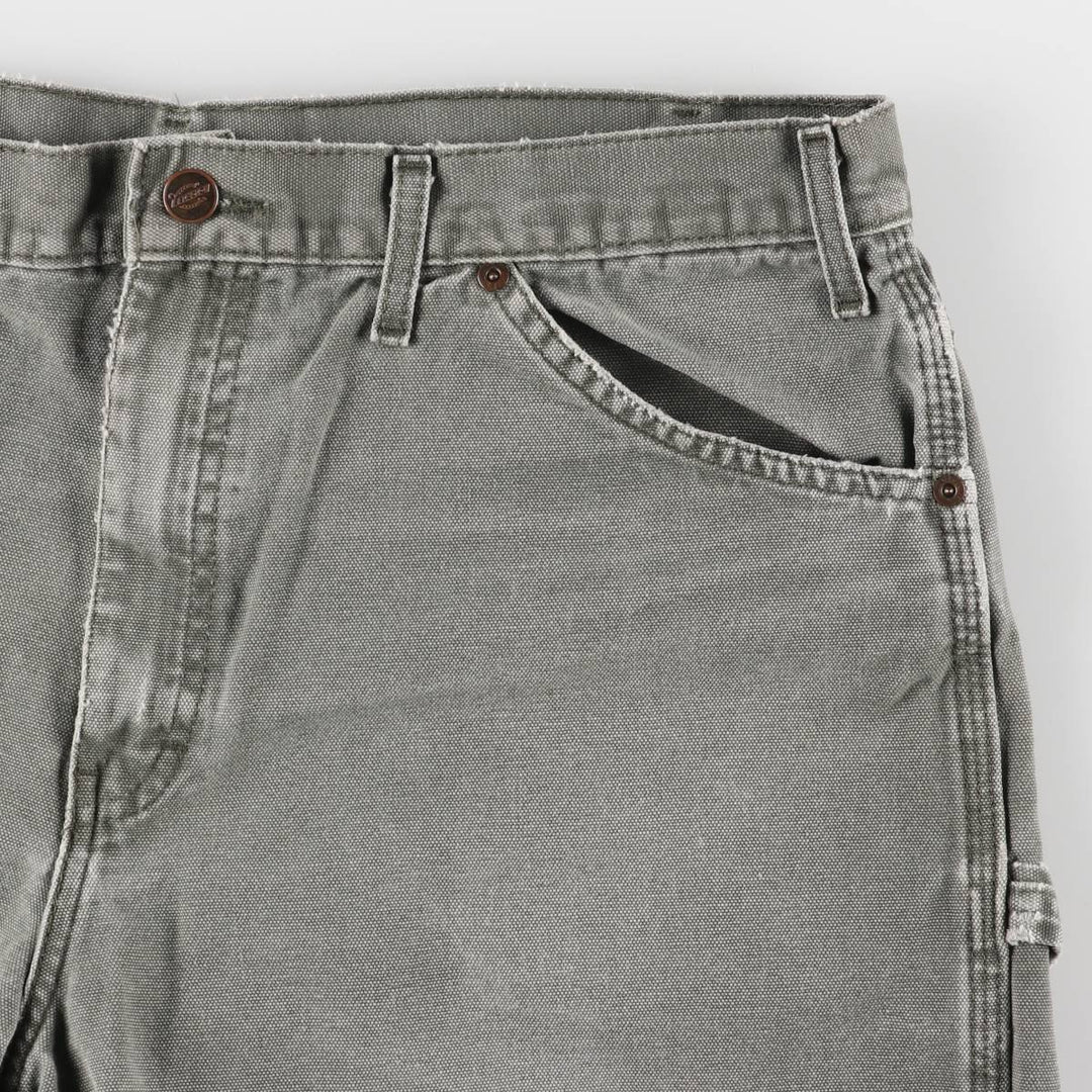 Dickies Duck Fabric Work Shorts Short Pants Men's W38 cotton Khaki type Vintage Second Hand