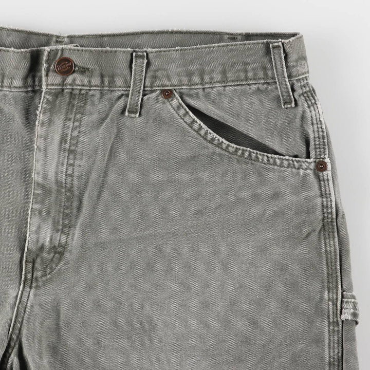 Dickies Duck Fabric Work Shorts Short Pants Men's W38 cotton Khaki type Vintage Second Hand