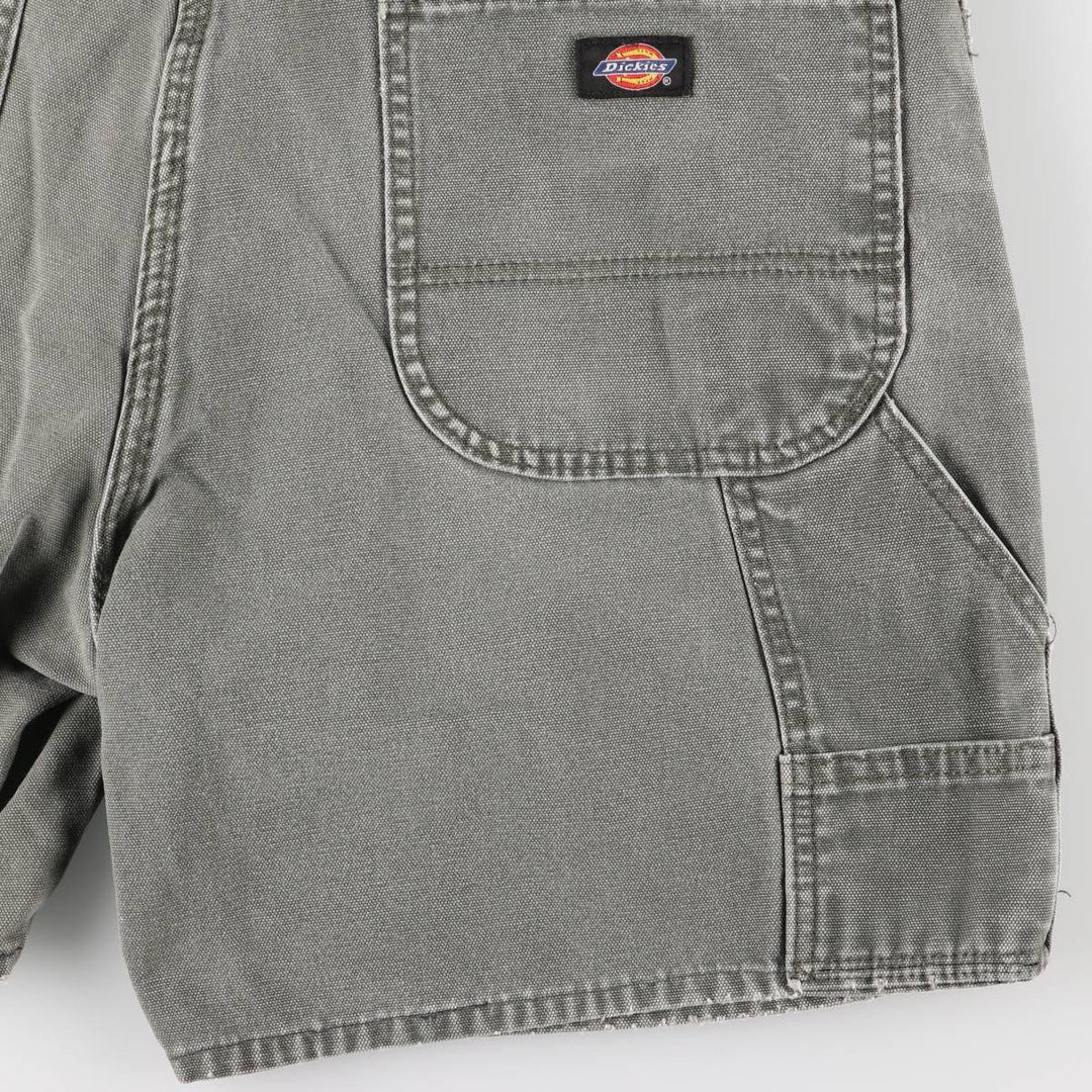 Dickies Duck Fabric Work Shorts Short Pants Men's W38 cotton Khaki type Vintage Second Hand