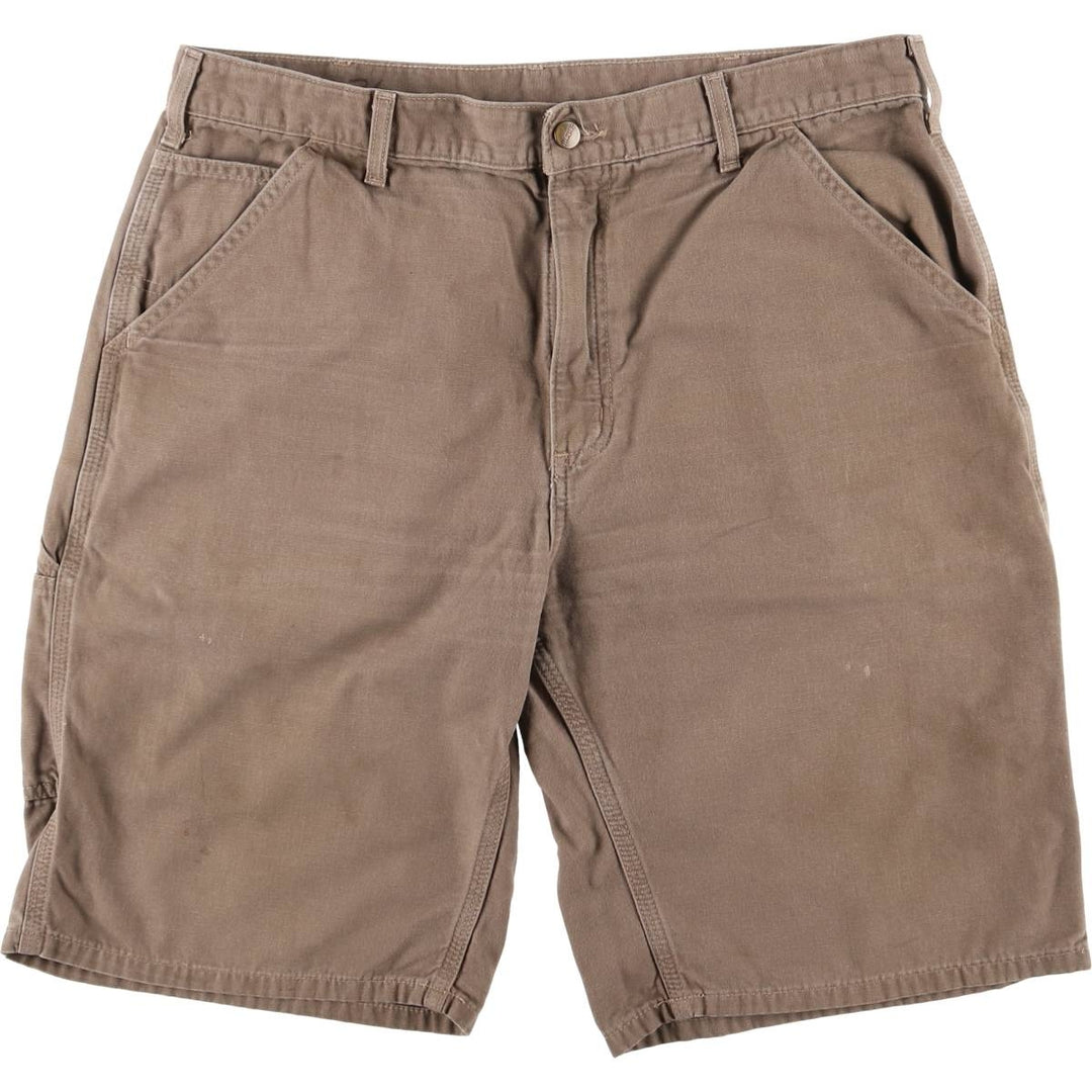 Carhartt Duck Painter Shorts, Men's, W36 equivalent cotton Khaki type beige Vintage Second Hand