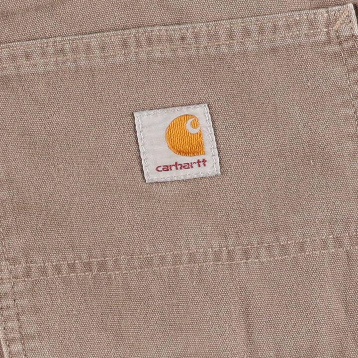 Carhartt Duck Painter Shorts, Men's, W36 equivalent cotton Khaki type beige Vintage Second Hand