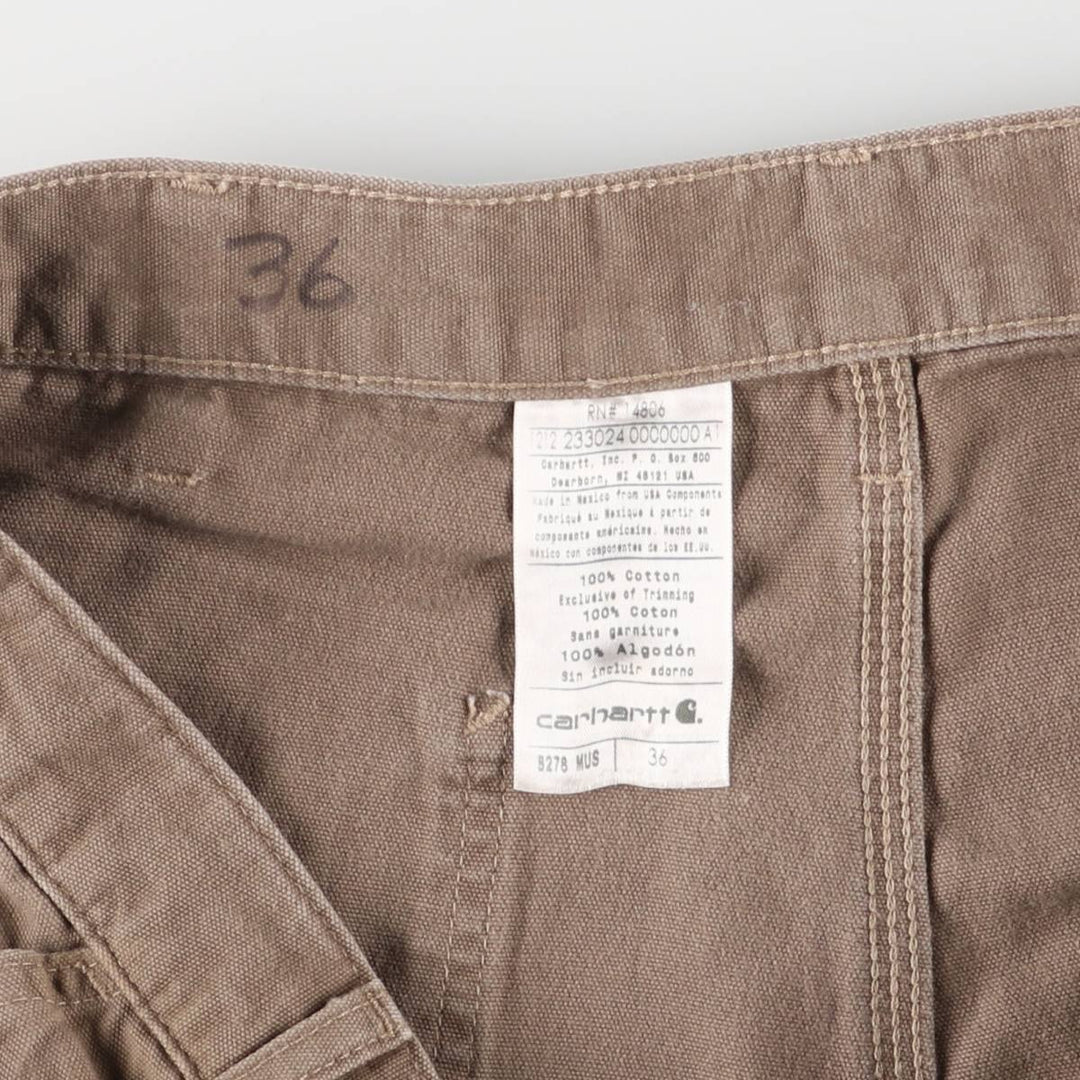 Carhartt Duck Painter Shorts, Men's, W36 equivalent cotton Khaki type beige Vintage Second Hand