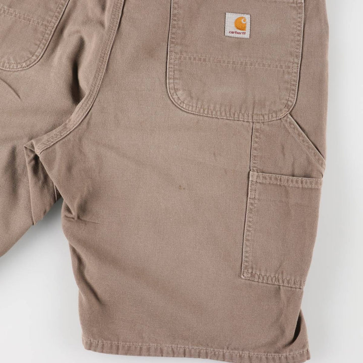 Carhartt Duck Painter Shorts, Men's, W36 equivalent cotton Khaki type beige Vintage Second Hand