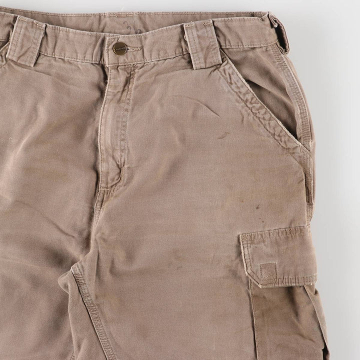 00'S Carhartt Duck Painter Shorts, Men's, W36 cotton Khaki type beige Vintage Second Hand