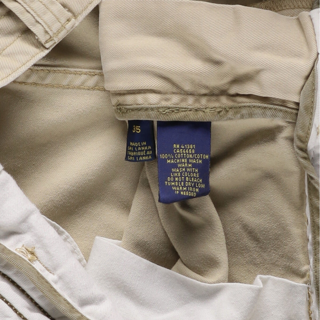 Ralph Lauren POLO RALPH LAUREN cargo shorts short pants men's w36 equivalent cotton Beige type Vintage Second Hand