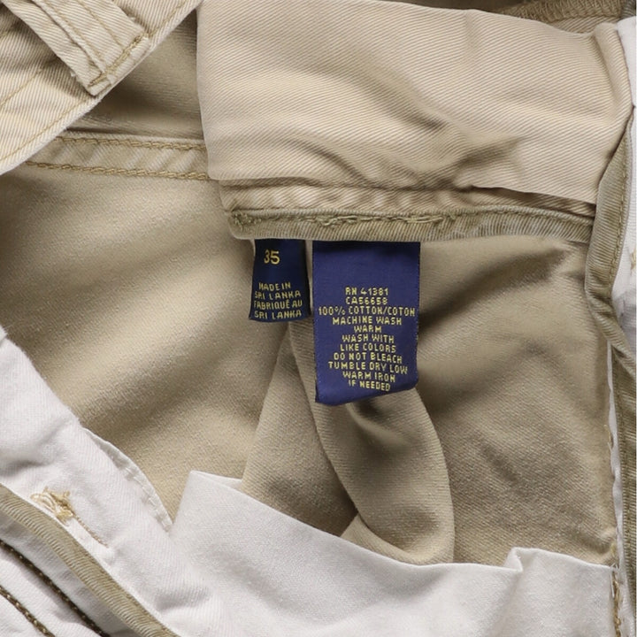 Ralph Lauren POLO RALPH LAUREN cargo shorts short pants men's w36 equivalent cotton Beige type Vintage Second Hand