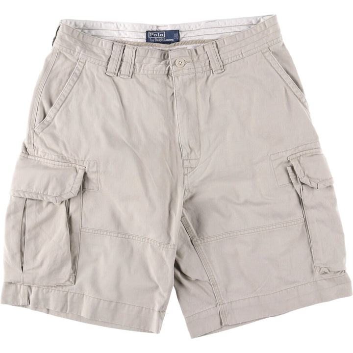 Ralph Lauren POLO by Ralph Lauren cargo shorts, half pants, men's w35 equivalent cotton Beige type Vintage Second Hand