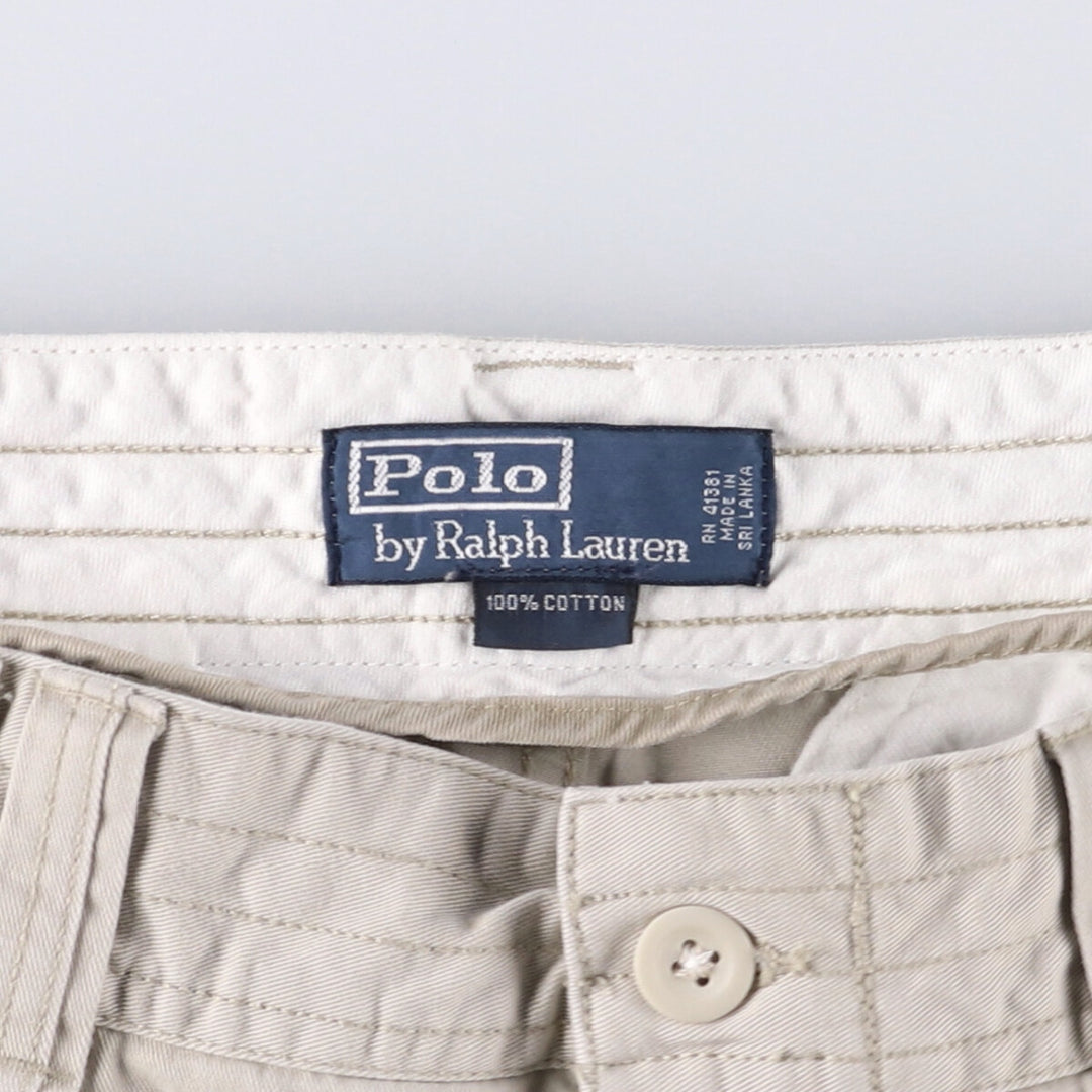 Ralph Lauren POLO by Ralph Lauren cargo shorts, half pants, men's w35 equivalent cotton Beige type Vintage Second Hand