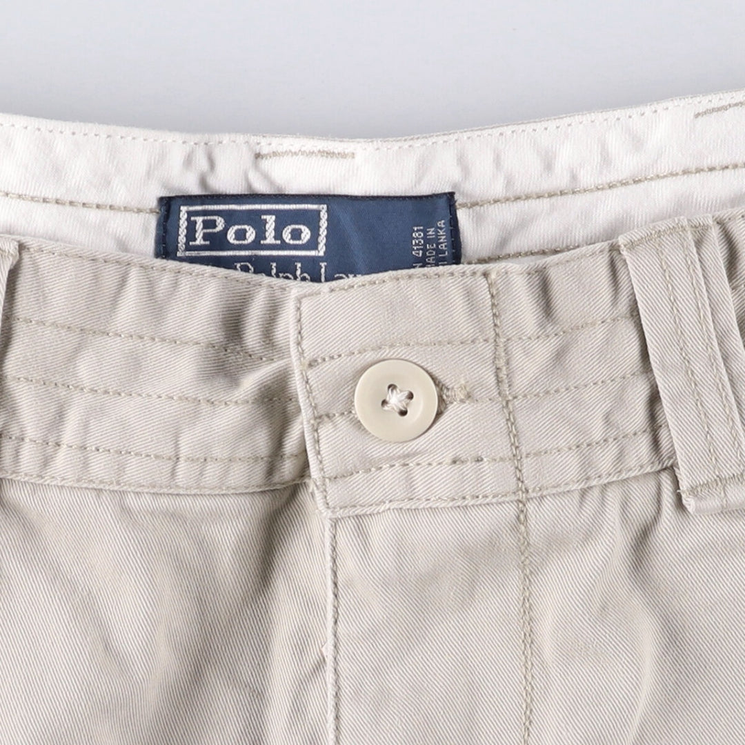 Ralph Lauren POLO by Ralph Lauren cargo shorts, half pants, men's w35 equivalent cotton Beige type Vintage Second Hand