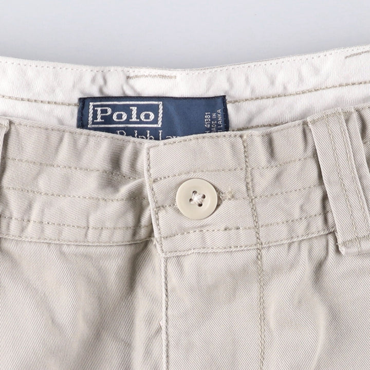 Ralph Lauren POLO by Ralph Lauren cargo shorts, half pants, men's w35 equivalent cotton Beige type Vintage Second Hand