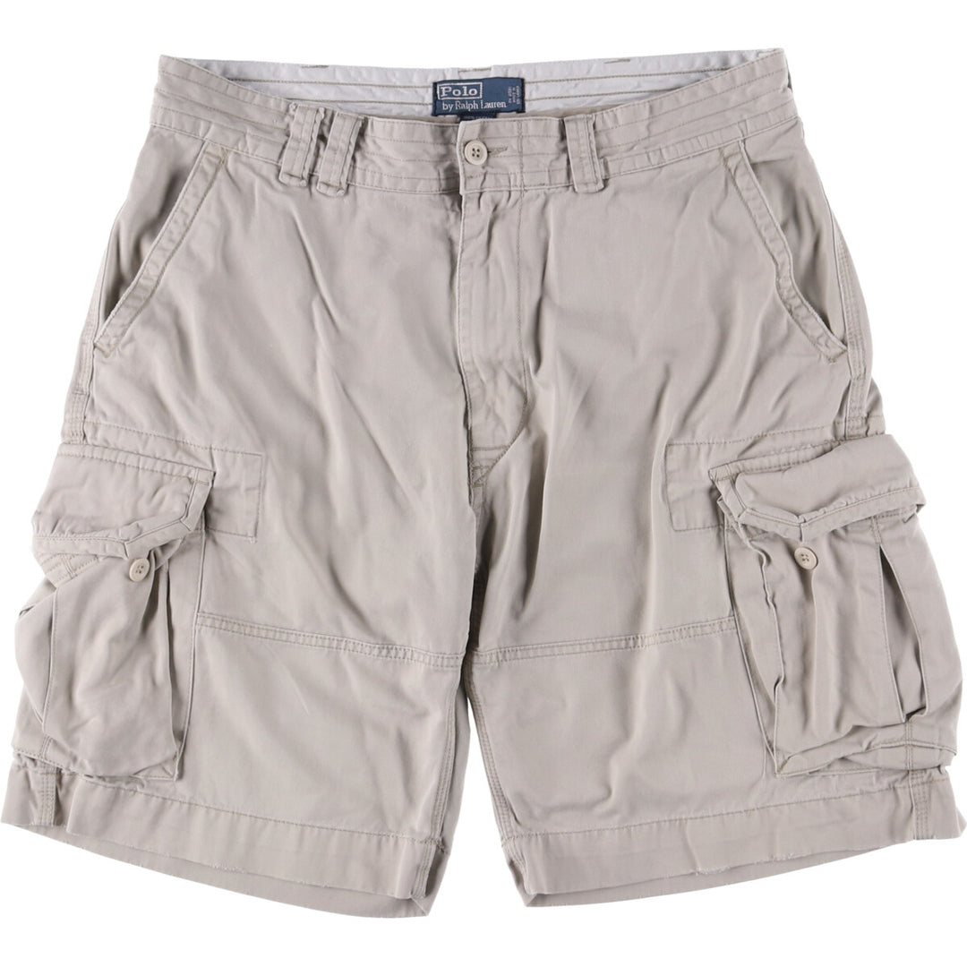 Ralph Lauren POLO by Ralph Lauren cargo shorts, short pants, men's size w36 cotton gray type Vintage Second Hand