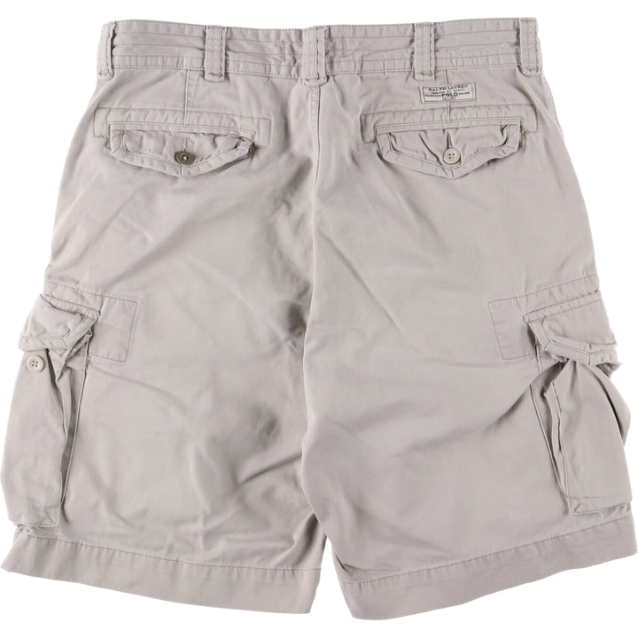 Ralph Lauren POLO by Ralph Lauren cargo shorts, short pants, men's size w36 cotton gray type Vintage Second Hand